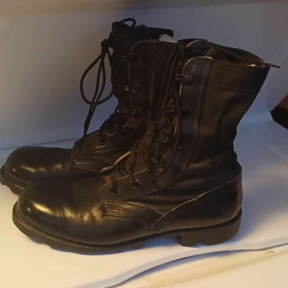 Combat boots black tactical boots men's size 5.5 women's size 7.5 milita…